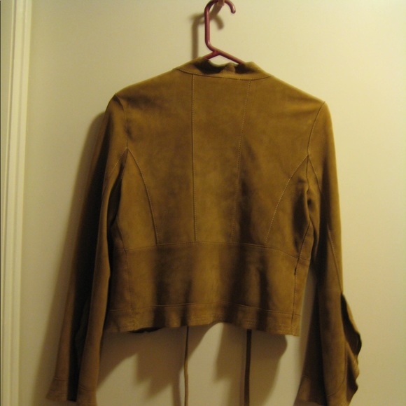 SON-YA Vegan Suede Brown Jacket  size Small - Picture 4 of 5
